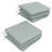 Pack of 4, 18x18x3 inch Sunbrella Square Dining Chair Cushions, Crumley Outdoor Chair Cushions-1011734129-1011346840