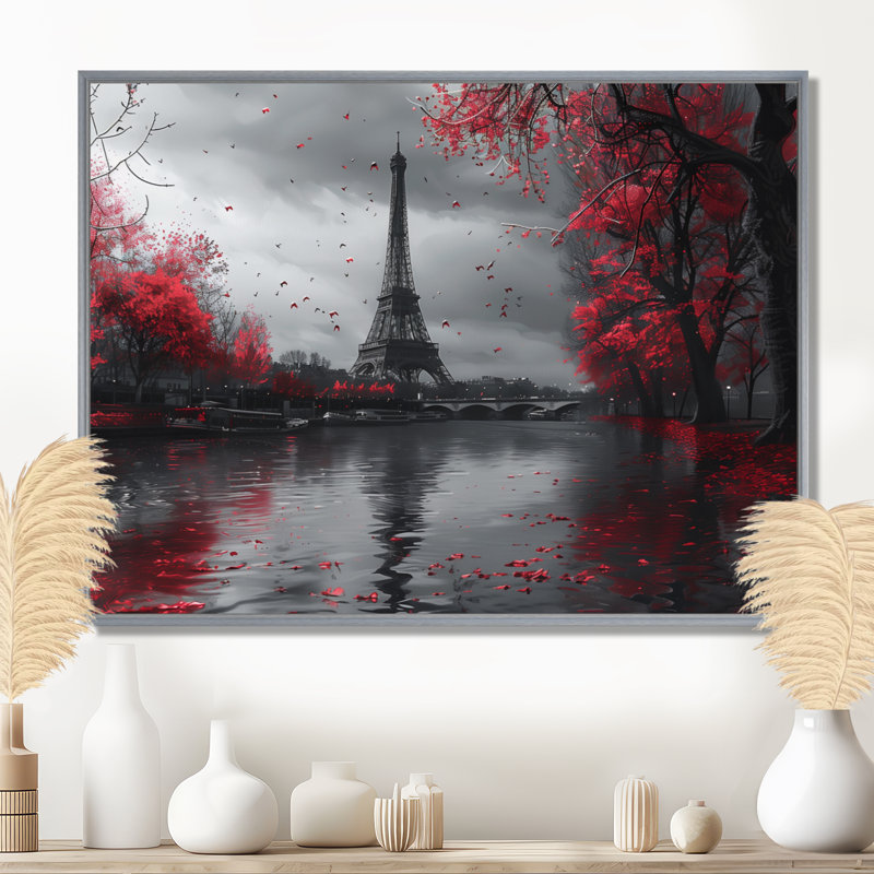 Photo Tour Eiffel Eiffel Magic in Paris II - City Paris, art mural, Cadre argenté, H 30 po x l 40 po