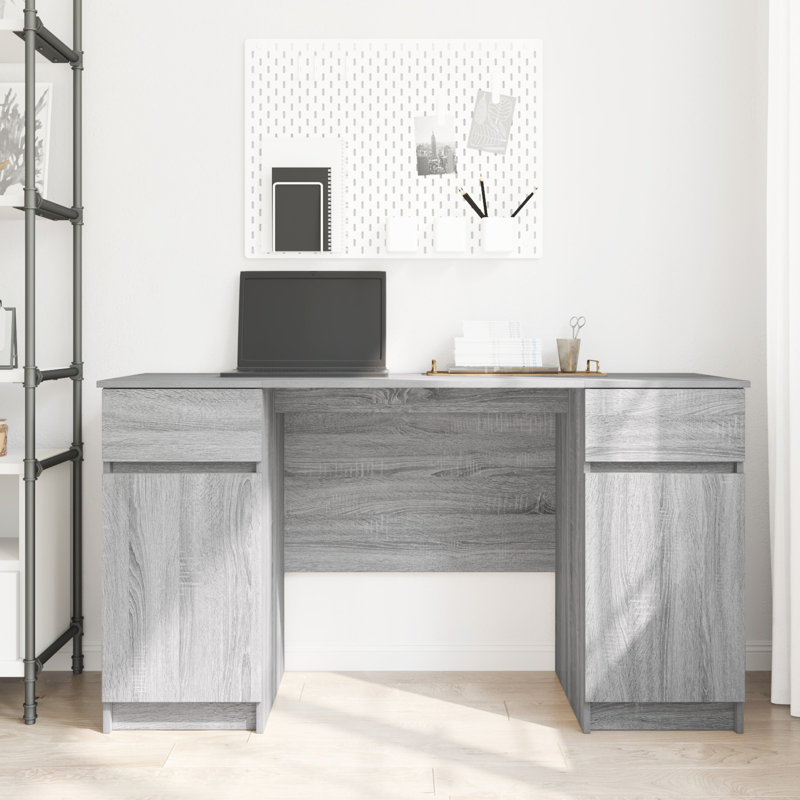 Computer Desk, Grey Wood