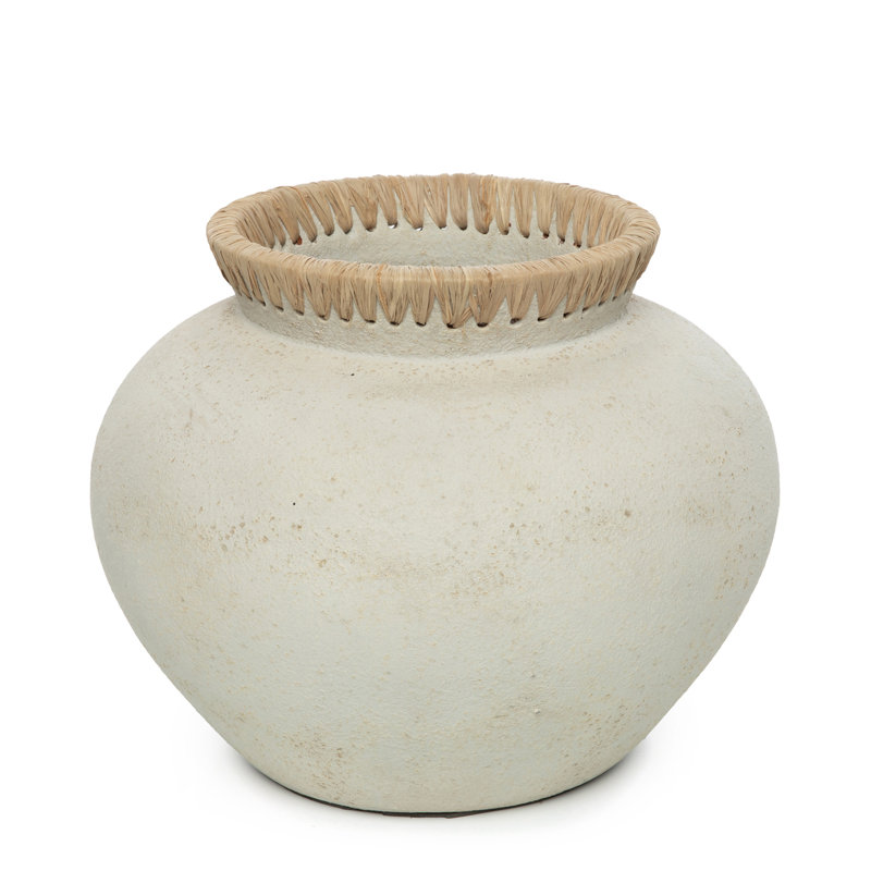 Alisynn Table Vase, 27cm H x 33cm W x 33cm D, Natural/Concrete