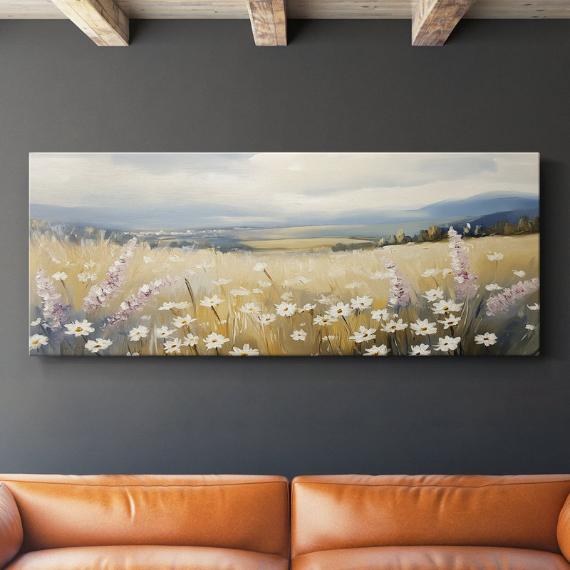 Série paysage - CXVII - Toile tendue avec châssis - Prêt à accrocher, H 16 po x l 40 po