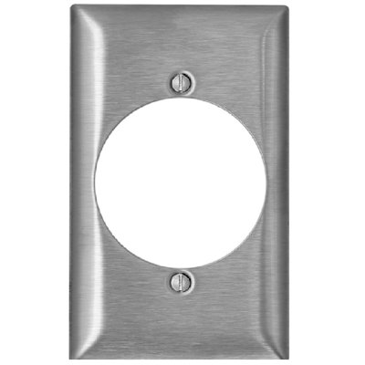 Leviton SL723-000 C-Series Receptacle Wall Plate, Metal