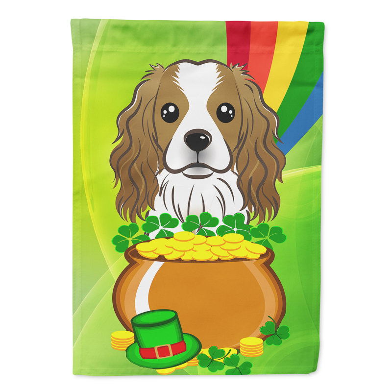 Drapeau de jardin Arella St. Patrick's, Épagneul cavalier