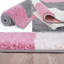 Myshaggy Collection Rugs Geometric Design in Pink-1409070461