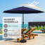 Parasol de marché éclairé 10 pi 10 po Lucianna-2071233333