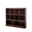 Bibliothèque à 10 tablettes, noyer