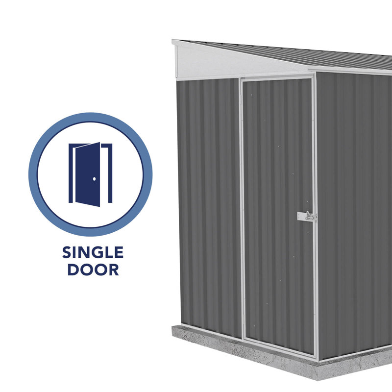 Durango 5' x 10' Gray Galvanized Steel Metal Shed Kit