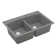 Karran Drop-in Quartz Composite 33'' X 22'' 1-Hole 50/50 Double Bowl Kitchen Sink