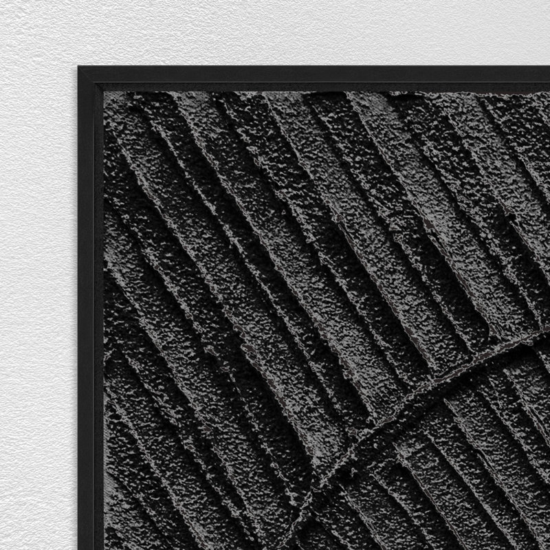 Textured Haze-Black I Painting by Nicole White, 41.25" H x 31.25" W x 1.5" D