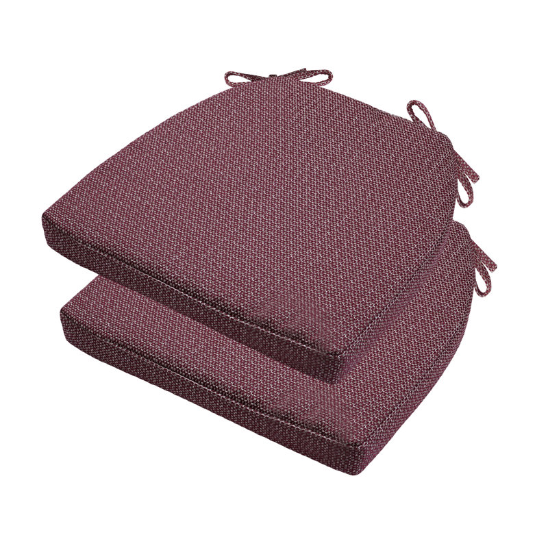 Coussin trapézoïdal de 17 pouces de profondeur, Polypropylène rouge / oléfine