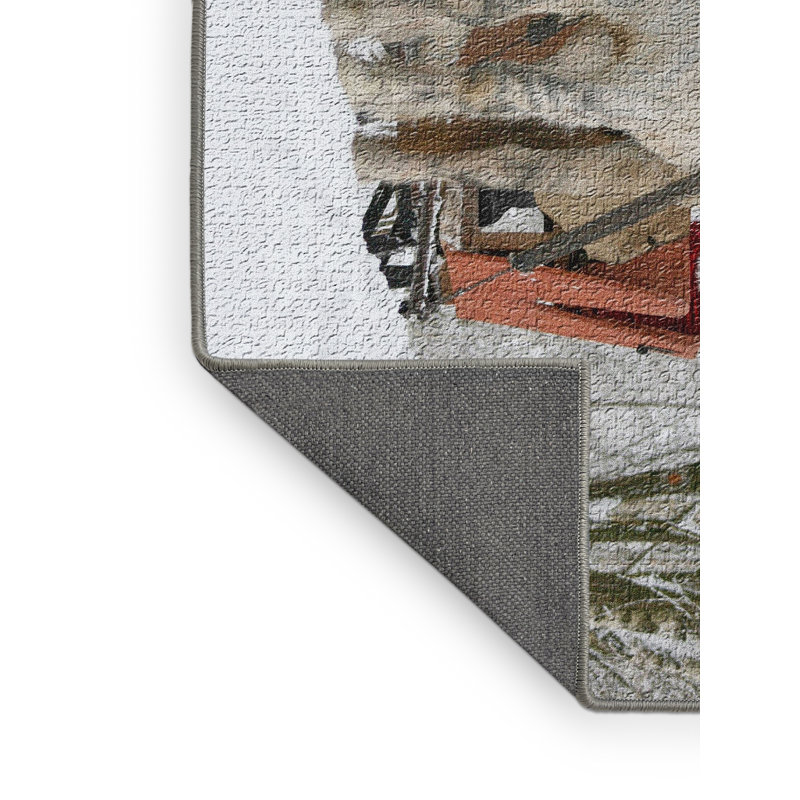 Tapis gris noël, Rectangle 2 pi x 5 pi