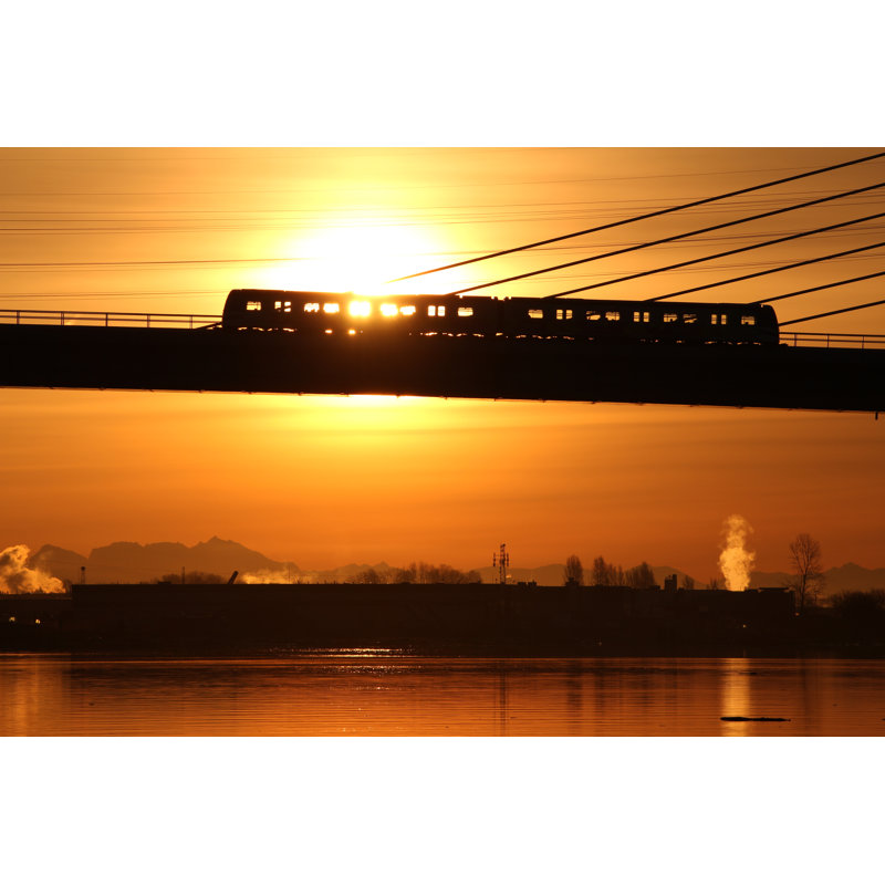 Ellerbe Commuter Train, Vancouver by Maxvis - Wrapped Canvas Print, 30cm H x 46cm W x 3.8cm D