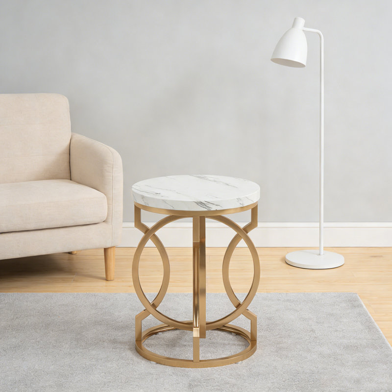 Table de chevet ronde, table de bout