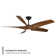 Zephyr 62'' Smart Indoor/Outdoor Ceiling Fan with 2700K-3000K-4000K-5000K Selectable LED Light Kit and Remote Control, Works With Alexa and iOS / Android App
