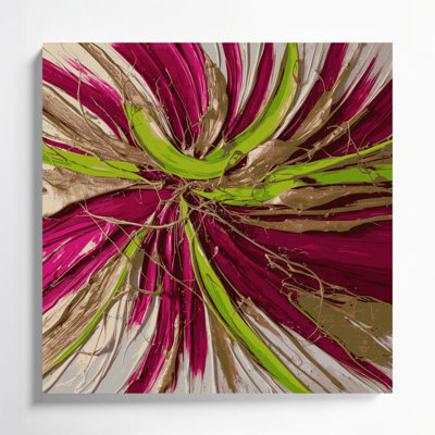 Lyrical Abstraction 57 Brown Canvas Wall Art