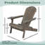 Chaise Adirondack pliante en bois d'acacia-638743604