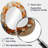 Orange And White Abstract Spiral Collage - Modern Oval Wall Mirror-1683430587
