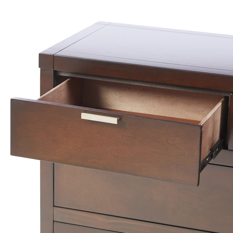 Commode 7 tiroirs Milburn, Espresso