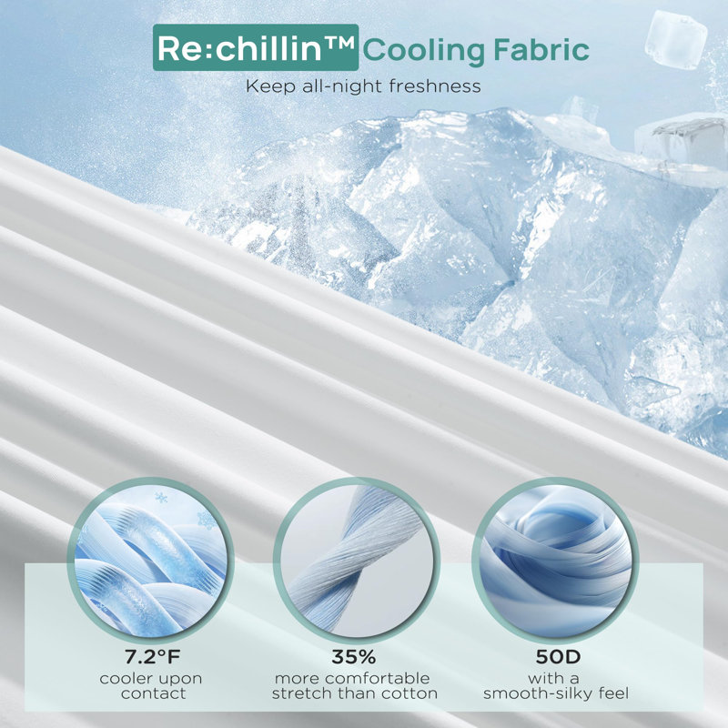 Soft Cooling White Memory Foam Ergonomic Pillow