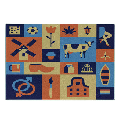 East Urban Home Glass Amsterdam Cutting Board