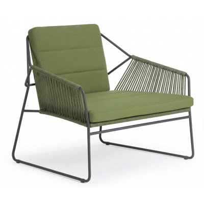 Chaise de patio avec coussins Sandur