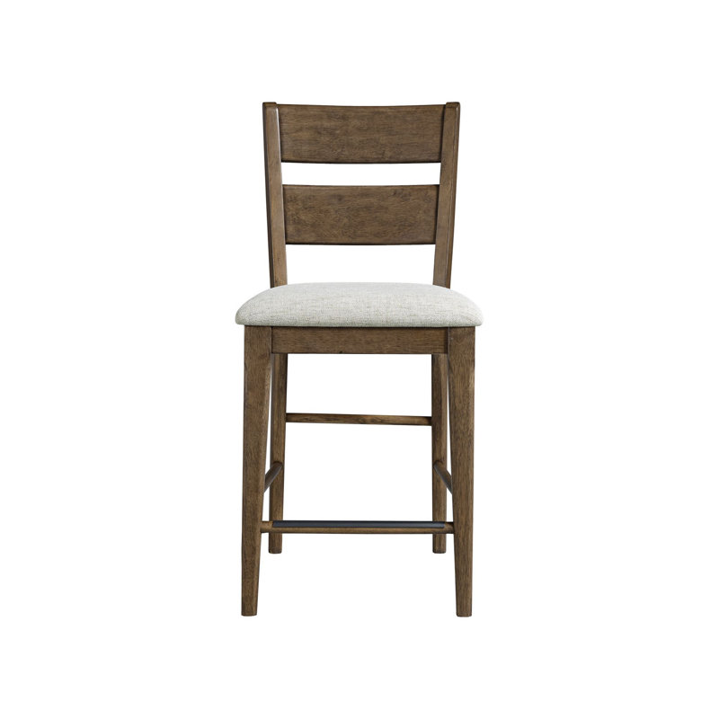 Chene 24" Upholstered Barstool, Honey