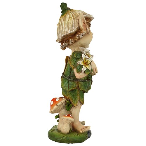 Design Toscano Pixie Perry Elfin Gnome Garden Statue & Reviews | Wayfair