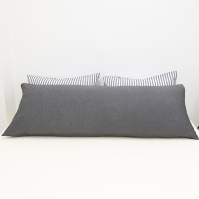 Moomee Body Pillow Cover 100% Washed Cotton Soft Breathable