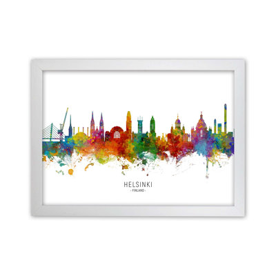 Helsinki Finland Skyline by Michael Tompsett - Print