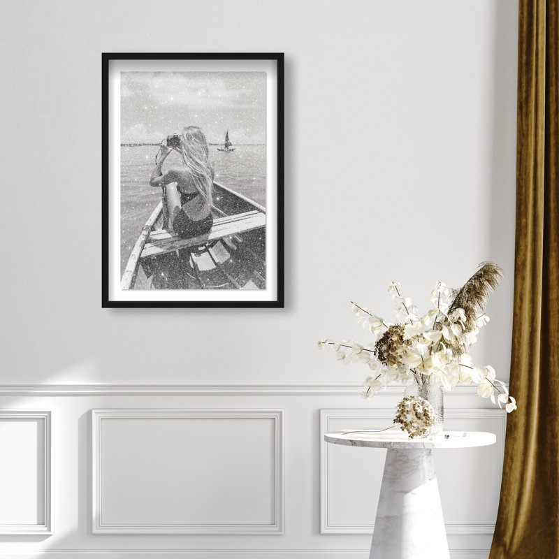 Frame Of Solitude Print by Oliver Gal, 31.5"H x 21.5"W, Black Shadowbox