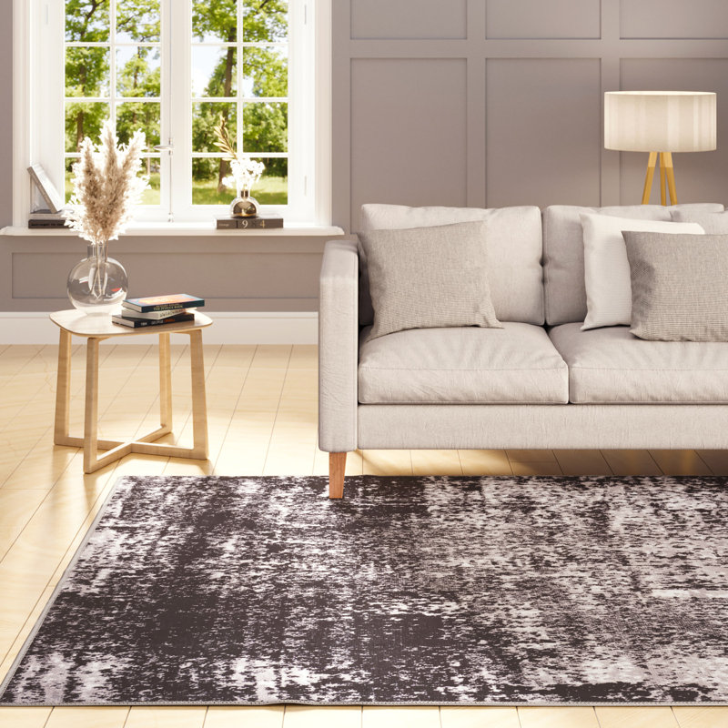 Vintage Look Cotton Flatweave Area Rug, 200cm x 290cm