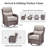 Heritage 9-Piece Outdoor Wicker Patio Conversation Set With Rectangle Fire Pit, 3-Seat Sofa, Ottomans, 4 Swivel Gliders And Side Table-1475757532-1475757530