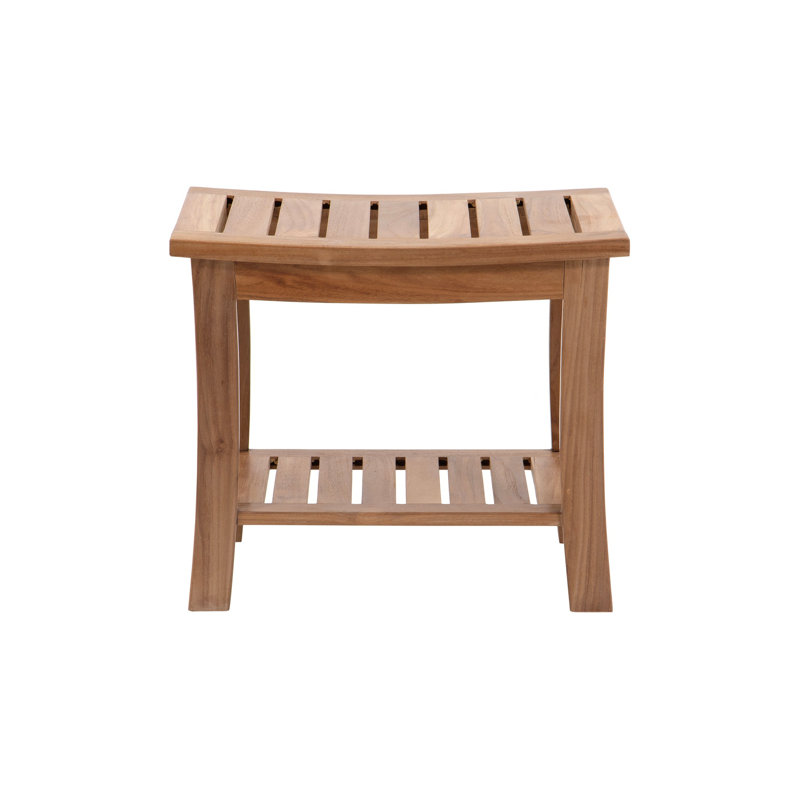 Banc de douche en teck l 20,5 po Beza