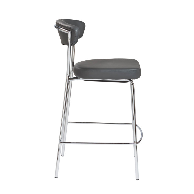 Tabouret de comptoir 25,6 po Hendricks, Noir