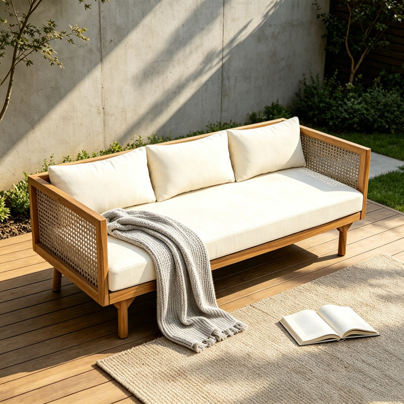Canapé de patio, Beige