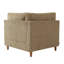 Fauteuil rembourré en velours côtelé de chameau avec dossier rembourré, module de fauteuil simple à un accoudoir pour canapé modulaire-1967939514