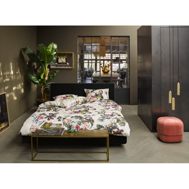 205 TC Reversible Duvet Cover Set, 155 x 220cm Duvet Cover + 1 Pillowcase, Brown