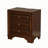 Solid Wood Nightstand In Brown Cherry - 3 Deep Drawers & Felt Lining Bedroom With Drawer