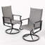 Ensemble de 2 fauteuils de patio pivotants (ensemble de 2)-626587557