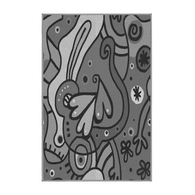 Tapis abstrait gris