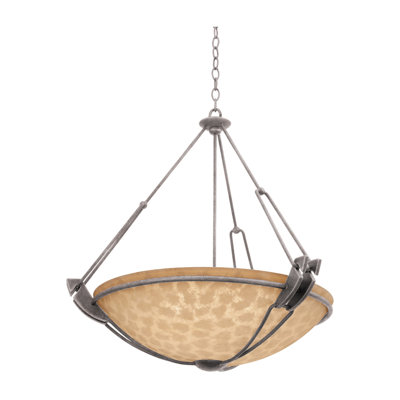 Grande 35-in 6 Light Socket Country Iron Chandelier