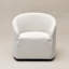 Fauteuil demi-tonneau pivotant de 32 po Charlisse-1213159592