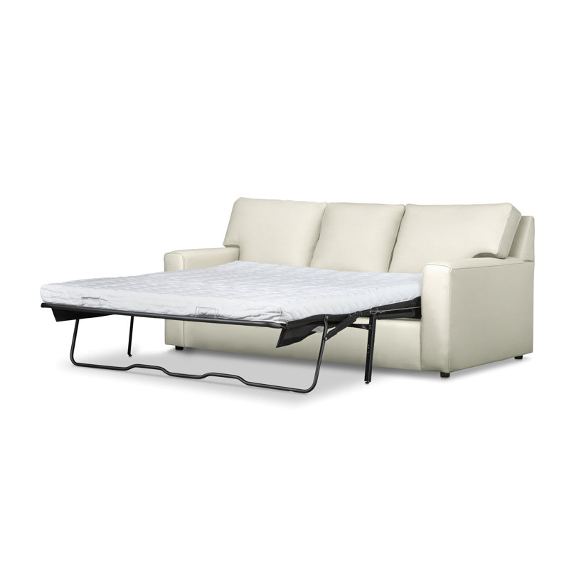 Yosef 82.5" Upholstered Sleeper Sofa, Canvas Canvas Sunbrella® Canvas