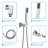 Topcraft 10-Inch Ceiling Mount Square Shower System With Rough-In Valve-114861674