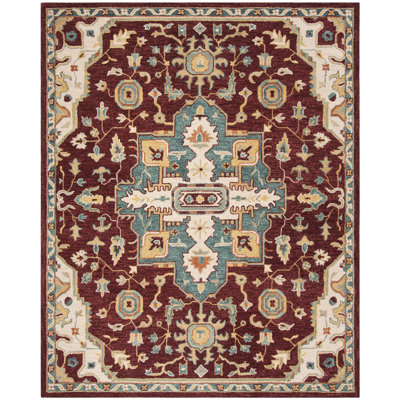 Vahakn Hand Tufted Wool Southwestern Rug