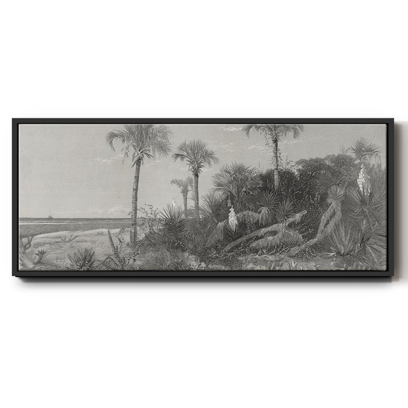 Sur la côte de la Floride - toile encadrée, H 20 po x l 50 po