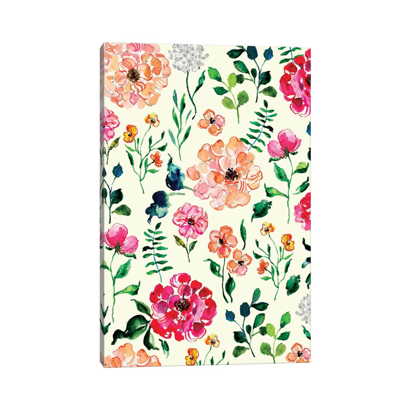 Wild Bloom by Joy Ting - Wrapped Canvas Gallery-Wrapped Canvas Giclée, 20.32 cm H x 30.48 cm W