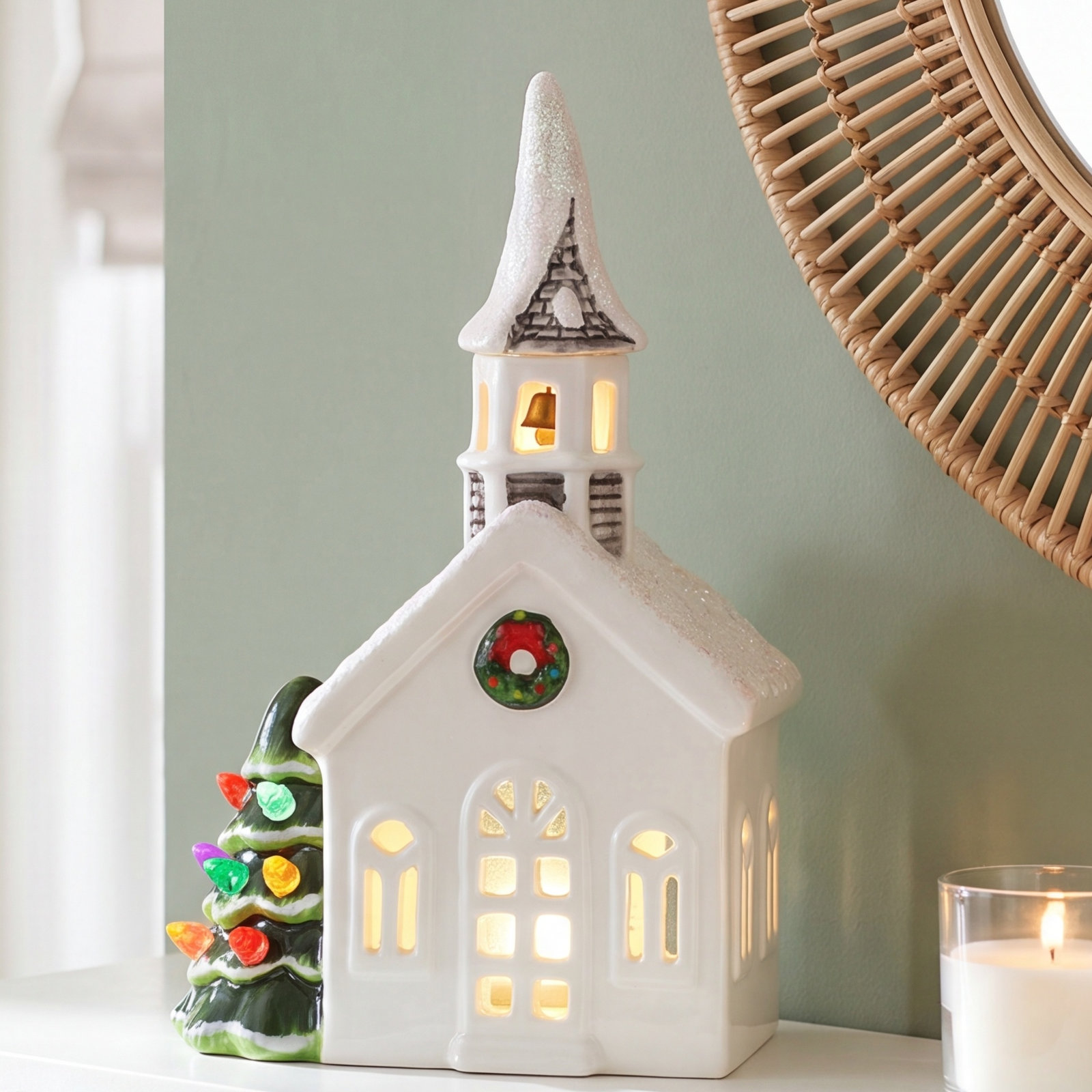 Nostalgic Ceramic Village Church