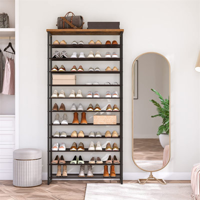 Shoe Rack, Large Capacity 12-Tier Shoe Storage Organizer
