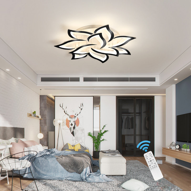 Izzabella 10-Light 85cm Acrylic LED Flush Mount
